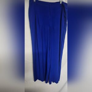 Liz Claiborne Royal Blue Wide Leg Pants